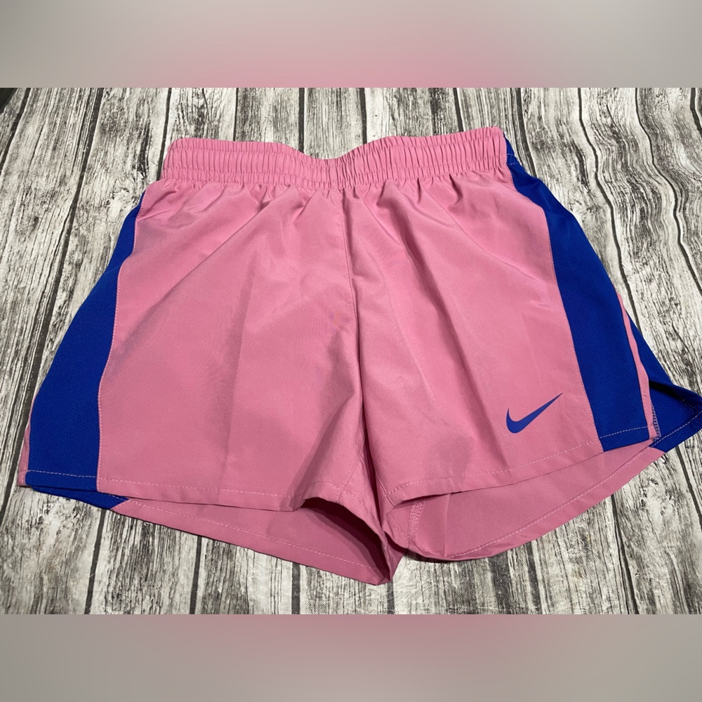 Nike Kids Pink and Blue Shorts